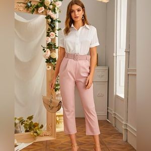 Solid bottom up Satin Shirt